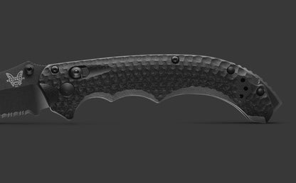 Benchmade Mini Bedlam | Black G10 | Scimitar CPM-S90V Serrated 865SBK