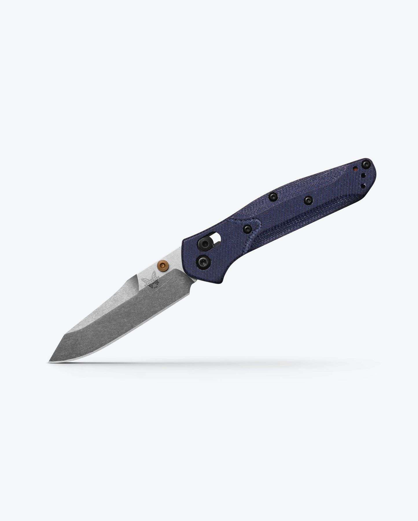 Benchmade 945-04 Mini Osborne 2.92 inch M390 satin reverse tanto blade with flat grind detail — ClassicBlades