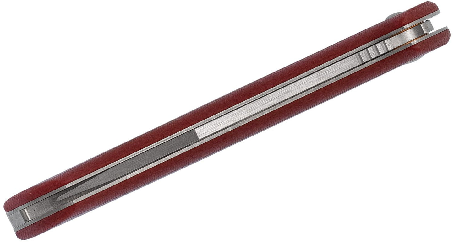 Benchmade 318-1 Proper Slipjoint Red Contour Handles Satin Blade S30V Folding Knife