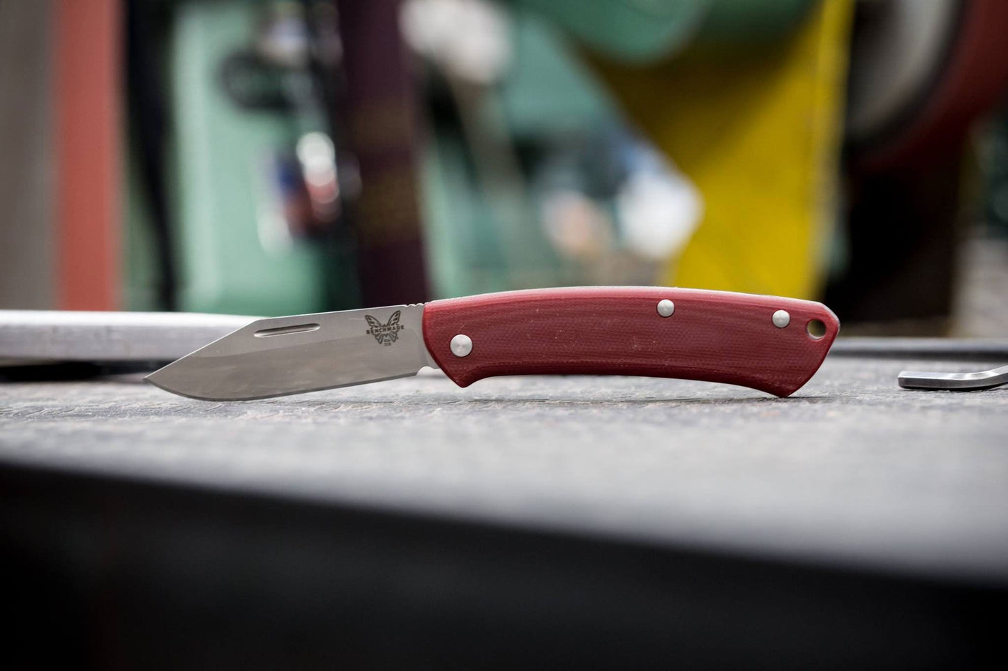 Benchmade Proper 318-1 SlipJoint Folding Knife Red G10 Handles S30V Blade