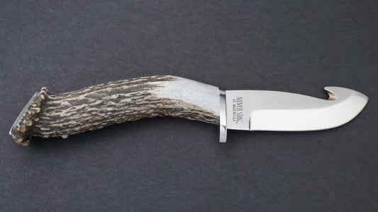 Silver Stag BG4.0 Big Gamer fixed blade knife with handcrafted crown antler handle — ClassicBlades
