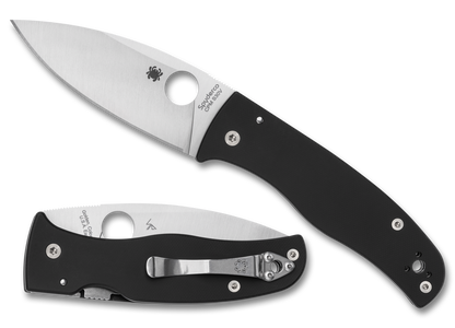 Spyderco C263GP Bodacious Compression Lock Folder 3.66" CPM-S30V Plain Edge Blade Black G-10 Handle