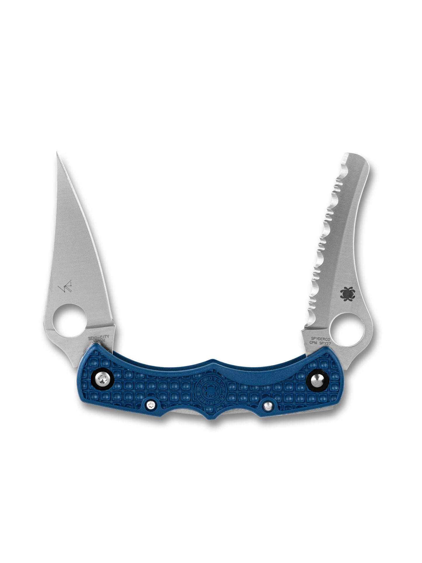 spyderco dyad jr sprint run spy27 dual blade knife