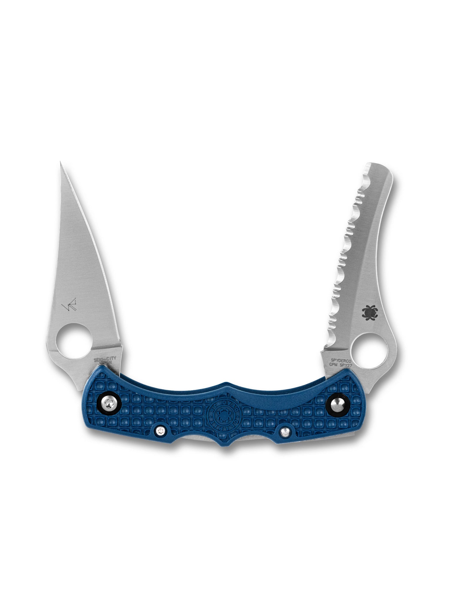 spyderco dyad jr sprint run spy27 dual blade knife