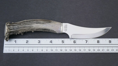 Silver Stag CH4.0 Cascade Hunter 4 inch D2 tool steel skinner blade at 62 HRC hardness detail — ClassicBlades