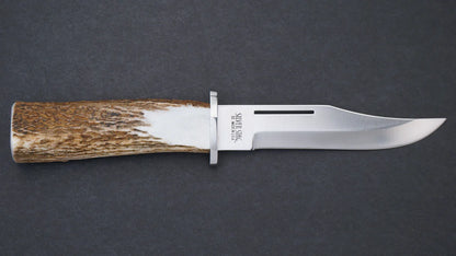 Silver Stag DV6.0ES Deep Valley fixed blade knife with genuine elk stick antler handle — ClassicBlades