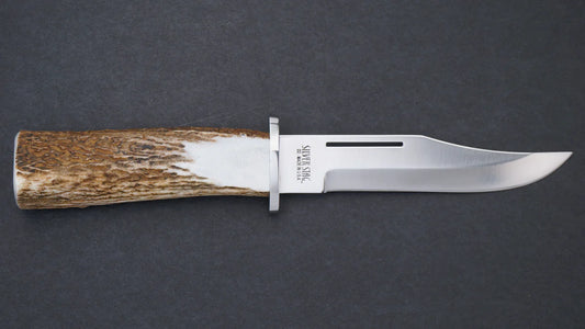Silver Stag DV6.0ES Deep Valley fixed blade knife with genuine elk stick antler handle — ClassicBlades