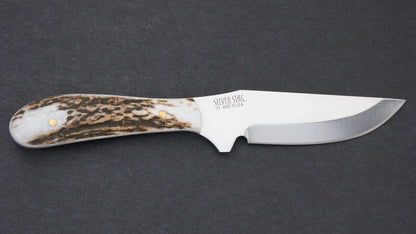 Silver Stag ES4000 Elk Skinner fixed blade knife with genuine antler slab handle — ClassicBlades