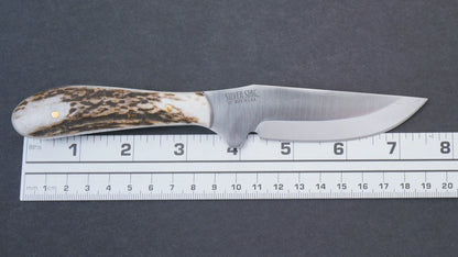 Silver Stag ES4000 Elk Skinner 3.25 inch D2 tool steel drop point blade at 62 HRC hardness detail — ClassicBlades