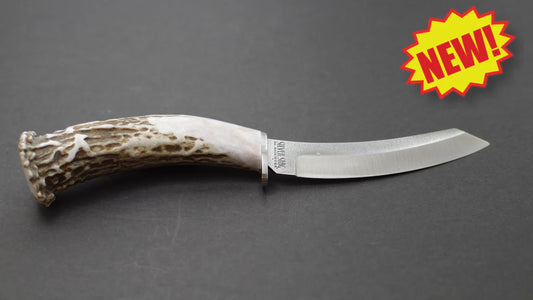 Silver Stag GF4.5 Game & Fish fixed blade knife with handcrafted crown antler handle — ClassicBlades