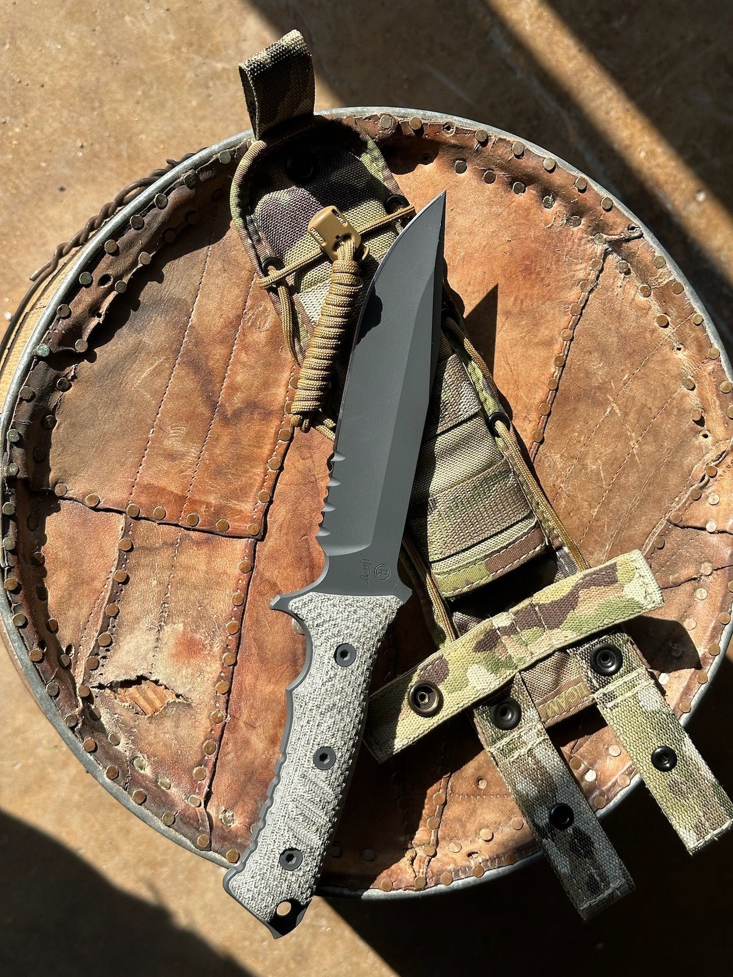 Chris Reeve Pacific PAC-1001 unused CPM MagnaCut fixed blade complete with original box and Multi-Cam sheath, made in USA