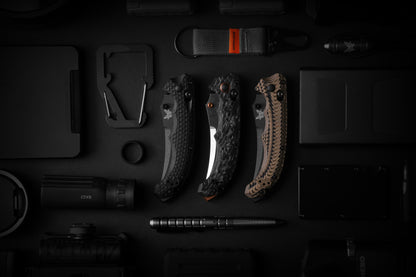 Benchmade Mini Bedlam | Black/Coyote/OD | Scimitar CPM-S90V 865BK-01