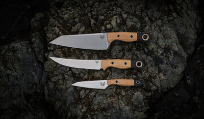 Benchmade 4005-02 kitchen set CPM-154 satin blades with SelectEdge technology