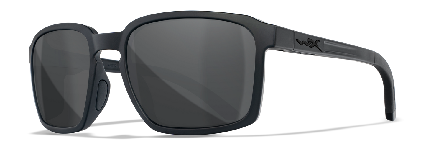 Wiley X WX Alfa Matte Black Frame / Smoke Grey Lenses Non Polarized AC6ALF02