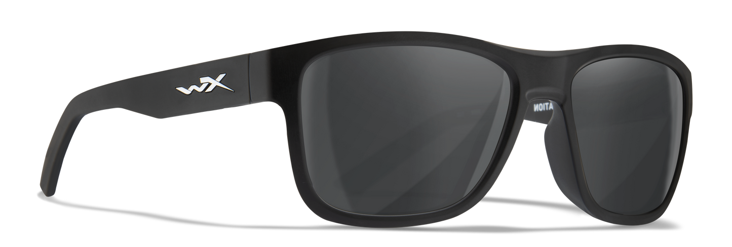 Wiley X WX OVATION Matte Black Frame / Smoke Grey Non-Polarized Lenses AC6OVN01