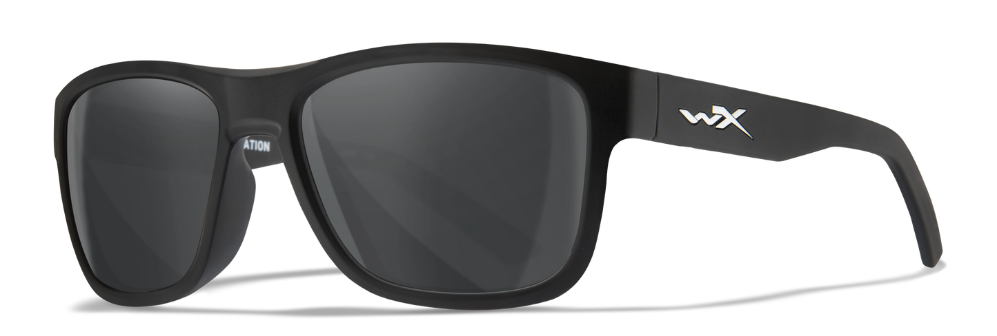 Wiley X WX OVATION Matte Black Frame / Smoke Grey Non-Polarized Lenses AC6OVN01