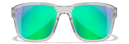 Wiley X WX Trek Gloss Crystal Light Grey / CAPTIVATE™ Polarized Green Mirror M/L AC6TRK07