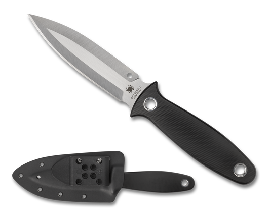 Spyderco Nightstick™ S30V Black Fixed Blade with Sheath FB47GP