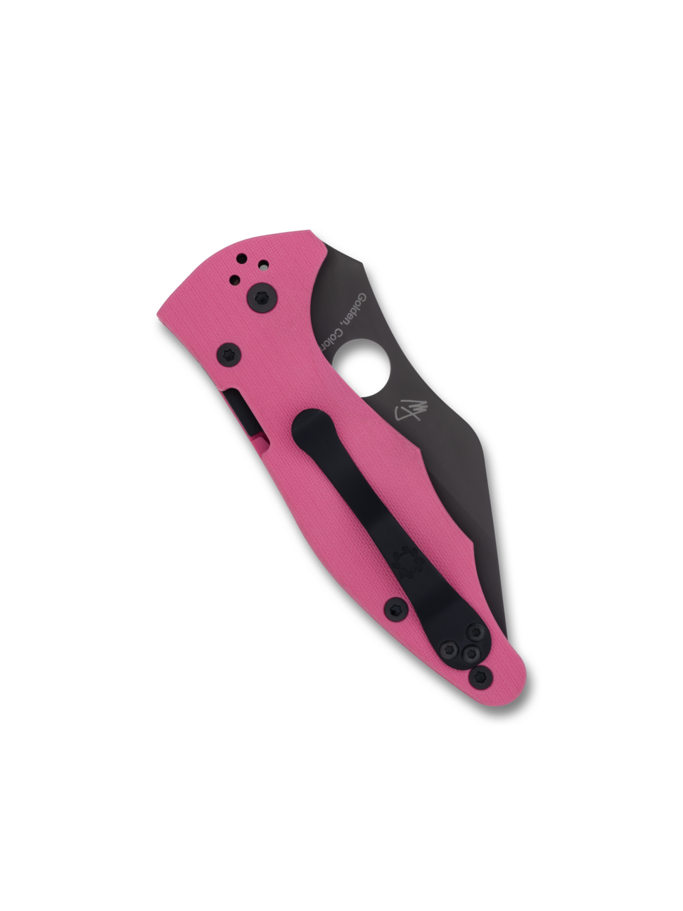 Spyderco Yojimbo™ 2 Pink G-10 Black Blade Sprint Run®