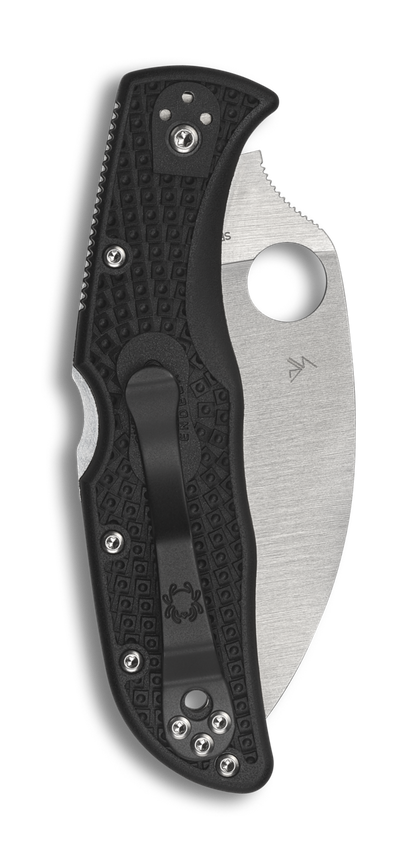 Spyderco Endela® Wharncliffe Black Handle Wharncliff Satin Blade VG-10 C243FWCBK