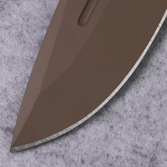 Benchmade 275SFE-2 Adamas tactical folding knife with OD green G10 handle and Flat Earth CPM-CruWear serrated blade detail — ClassicBlades