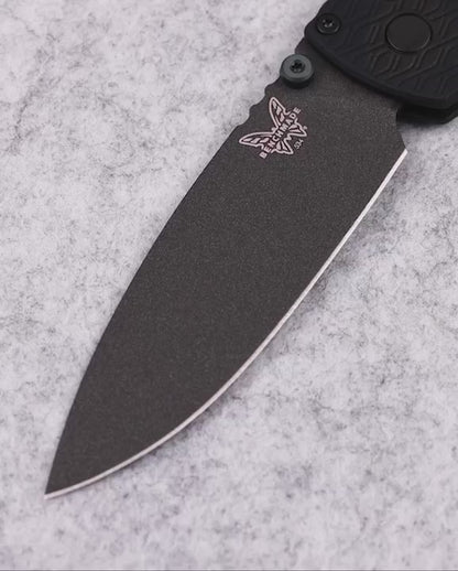Benchmade 534BK Bugout Vapyr Folding Knife — CPM-MagnaCut Black Cerakote, Black Aluminum Handle