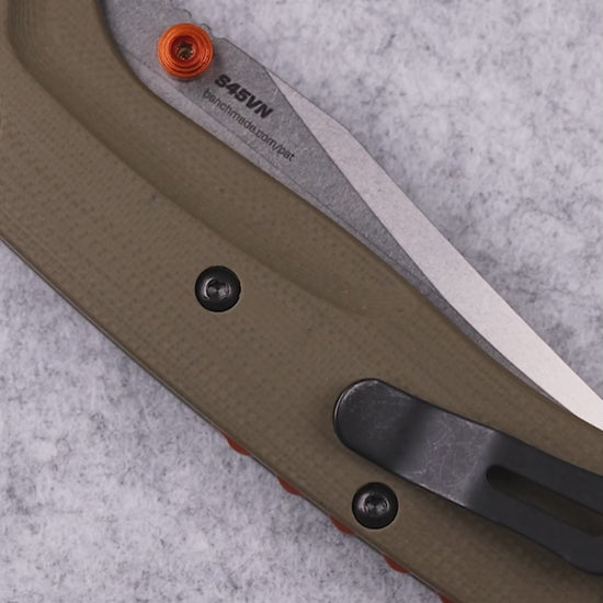 Benchmade 15534 Mini Taggedout folding hunting knife s — ClassicBlades