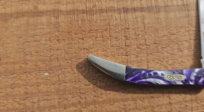 Case XX 2012 Purple passion Pen Knife #56 1 of 500 Pieces Limited Edition Corelon Purple Handles (Copy)