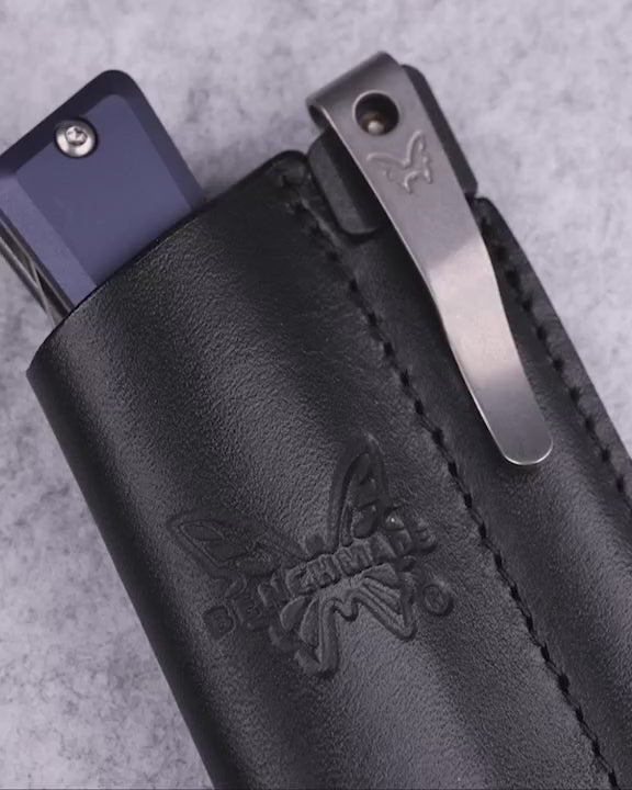 Benchmade 315BK-01 Successor slipjoint pocket knife with burnt brass aluminum handle and black DLC blade — ClassicBlades