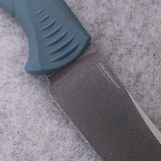Benchmade 18020 Fishcrafter 9 inch fixed blade fillet knife with depth blue Santoprene handle — ClassicBlades