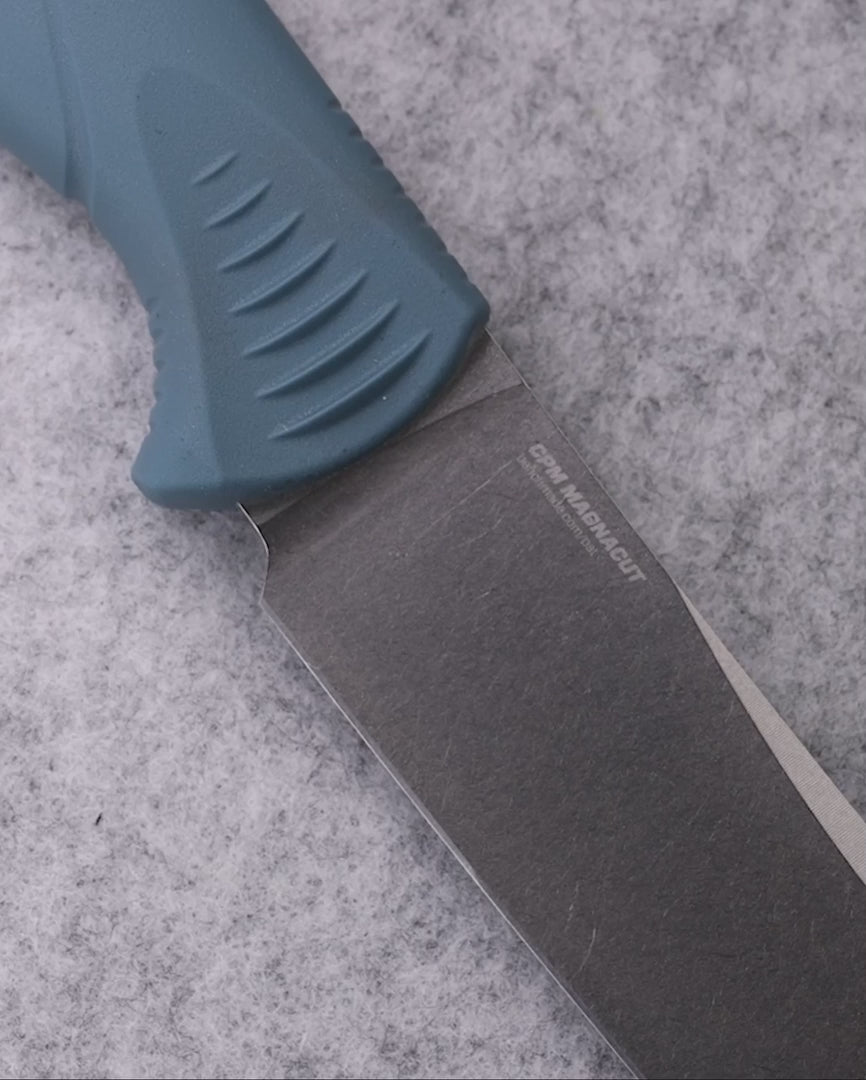 Benchmade 18020 Fishcrafter 9 inch fixed blade fillet knife with depth blue Santoprene handle — ClassicBlades