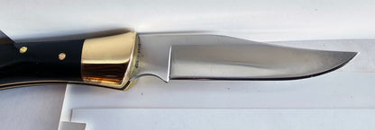 Vintage Case XX 1975 (5 Dot) Shark Tooth LockBack P197 L SSP Single Blade Mint Condition Original Paper, Sheath and Box