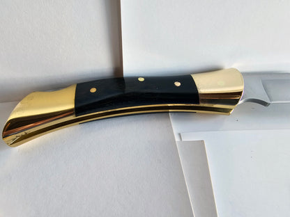 Vintage Case XX 1975 (5 Dot) Shark Tooth LockBack P197 L SSP Single Blade Mint Condition Original Paper, Sheath and Box