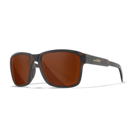 Wiley X WX TREK Matte Havana Brown Frames / CAPTIVATE™ Polarized Copper Lenses M/L AC6TRK06